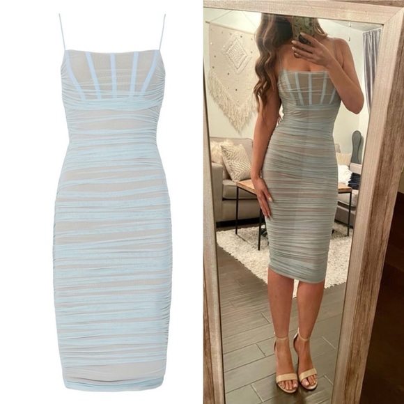 Nookie Dresses & Skirts - Nookie Eden Midi Dress light blue size medium